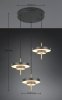 Lampa wisząca LED potrójna okrągłe klosze designerska nowoczesna ściemnialna KEATON 340230380 Trio